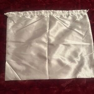 White Silk Purse Dust Cover Drawstring Bags